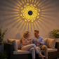 Solcelledrevet Mandala-Projektorlampe til Have og Udendørs Belysning