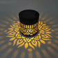 Solcelledrevet Mandala-Projektorlampe til Have og Udendørs Belysning