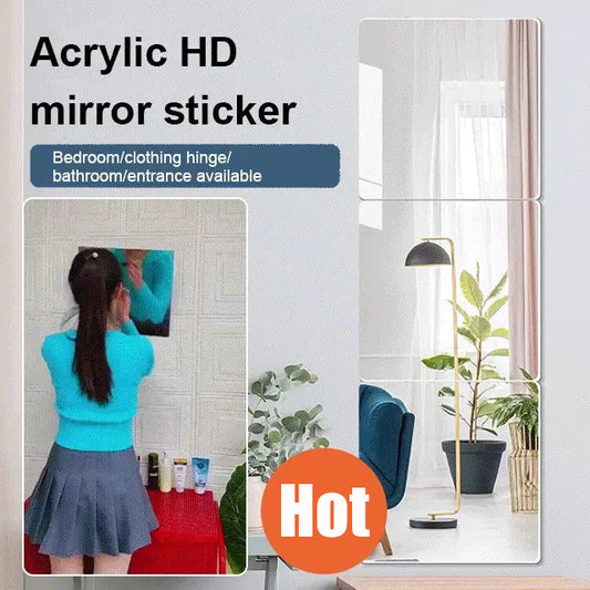💎 50 % RABAT PÅ DET FLEKSIBLE ACRYL-SPEJLKLISTERMÆRKE! 💎 Dekorativ 3D-overflade, nem at sætte op ✨