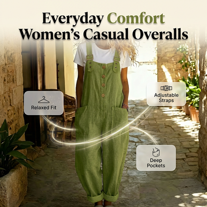 💐Nye varer med 50 % rabat!👖 Casual overalls til kvinder med knapper foran🌿