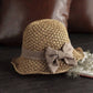 🎀 50 % RABAT 👒 | Stråhat med retro-sløjfe – sammenfoldelig og åndbar til sommeren