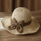 🎀 50 % RABAT 👒 | Stråhat med retro-sløjfe – sammenfoldelig og åndbar til sommeren