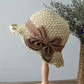 🎀 50 % RABAT 👒 | Stråhat med retro-sløjfe – sammenfoldelig og åndbar til sommeren