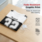 Casual T-shirt med grafisk print til mænd