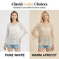 👚 50 % RABAT NU! 🔥 Vintage-inspireret bluse med blonder til kvinder – 2026 Ny model – Elegant, åndbar og perfekt til lag-på-lag-looket 🌸