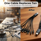 10-i-1 universal USB-opladerkabel