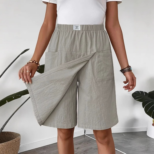 👖Sidste dags tilbud: 159,99 kr.!!!💥Casual skort til kvinder med elastisk talje og krydsning