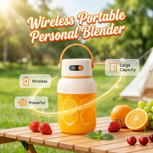⏰🔥BEGRÆNSET TID: 50 % RABAT! 🍓 Bærbar personlig blender – USB-opladelig mini-juicekop til smoothies og shakes på farten 🥤✨
