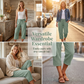 🏖️Sommertilbud: KUN 199.99 kr.!!🌷Kort bukser i bomuld og hør med plissering i ensfarvet design til kvinder