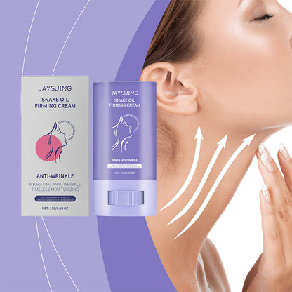 Fugtgivende og udglattende creme til opstramning af halsen