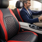 🔥 2026 NYHED: 50% RABAT – Premium Faux Læder Bilsetetræk – Luksuriøs Fornemmelse – Airbag-kompatibel – Åndbar – Universal – Elegant Diamantmønster – Til Personbiler, SUV & Lastbiler 🚗✨🛡️