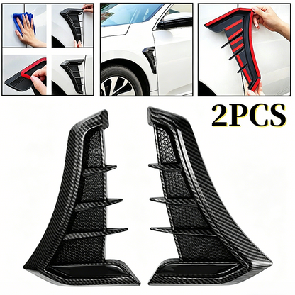 🏎️ 50 % RABAT NU!🔥 Ventilationsklistermærker til bilens skærme – sporty design og beskyttelse mod ridser – universel dekorativ TPU-beklædning ✨