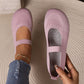 🥳2026 HOT SALE🥳💞Over 50.000 solgt!👟🌬️ 50 % RABAT! Åndbare strikkede flade sko – Bløde som skyer, skridsikker sål. Gå i timevis, og dine fødder forbliver kølige og friske. Din nye favorit! 🌸✨