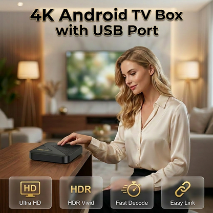 🔥📺 Stort tilbud!⏳Android-TV-boks med Bluetooth🎁Gaver til fars dag