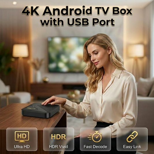 🔥📺 Stort tilbud!⏳Android-TV-boks med Bluetooth🎁Gaver til fars dag