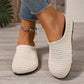 🔥50 % RABAT! 👟Åndbare strikkede slip-on-mules til kvinder – Luftige, behagelige, nemme at glide i☀️✨