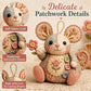 🧵🐭 Vintage patchwork-mus DIY-sæt – Alt inkluderet & perfekt til begyndere!