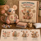 🧵🐭 Vintage patchwork-mus DIY-sæt – Alt inkluderet & perfekt til begyndere!
