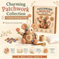 🧵🐭 Vintage patchwork-mus DIY-sæt – Alt inkluderet & perfekt til begyndere!