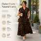 🌸 50% RABAT NU! 🌸 Elegant damekjole med leopardprint og revers