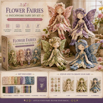 🔥SIDSTE DAG – 49 % RABAT🧵Fairy Patchwork DIY-kollektion