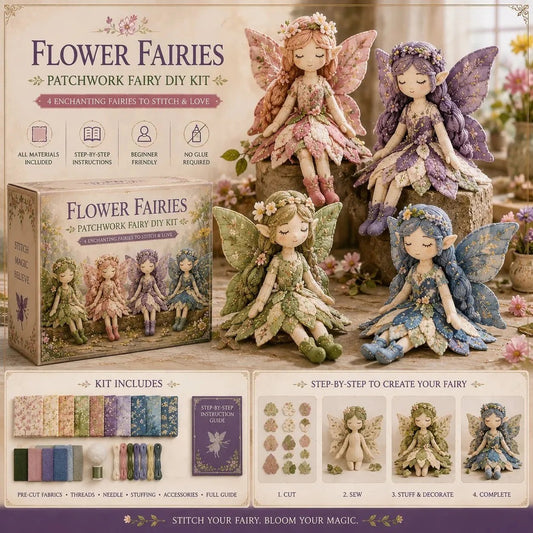 🔥SIDSTE DAG – 49 % RABAT🧵Fairy Patchwork DIY-kollektion