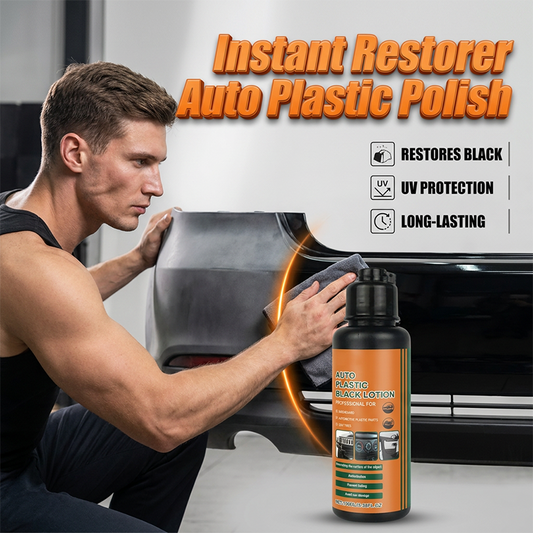 Alsidig sort plastpolish til biler