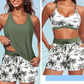 📢50 % rabat i en begrænset periode👙3-delt tankini-badesæt til kvinder med shorts🌊