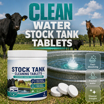 🐄 KØB 2 – FÅ 1 GRATIS! Renere drikkevandstanke til husdyr – hurtigtopløselige rengøringstabletter