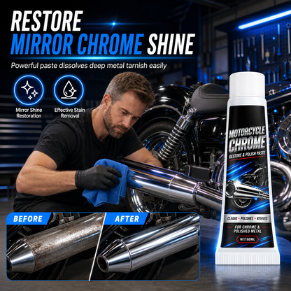 🏍️ 50 % RABAT! Giv krom og metal glansen tilbage – polerpasta til motorcykler