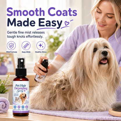🐾 KØB 2 – FÅ 1 GRATIS! Mindre filt, mindre trækken – pelsudredningsspray til katte og hunde